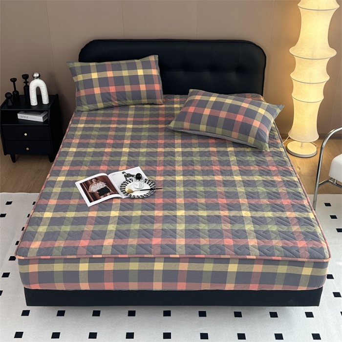 91家纺网 家纺一手货源 找家纺 （总）米柳 2024新款亲肤夹棉印花床笠