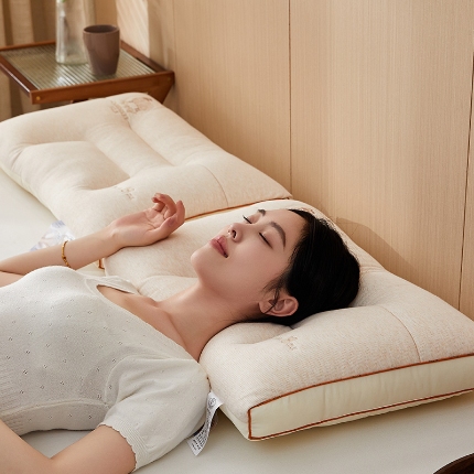 91家纺网 家纺一手货源 找家纺 （总）乐可 2024新款轻奢羊绒蚕咝枕枕头枕芯-风格一