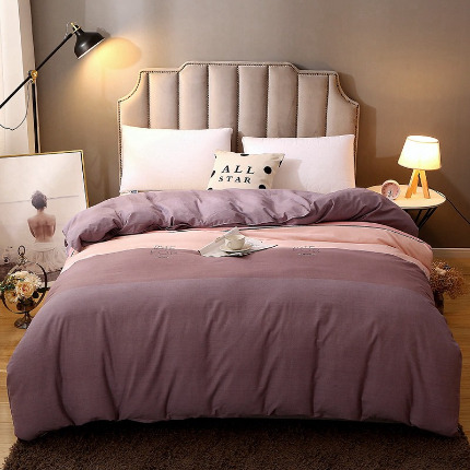 91家纺网 家纺一手货源 找家纺 （总）024新款典雅系·全棉活性磨毛被套 保暖加厚印花纯棉磨毛被套单品被套单被套被罩斜纹