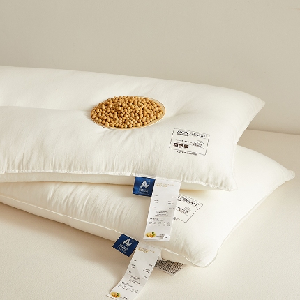 91家纺网 家纺一手货源 找家纺 （总）乐可 2024新款A类全棉黄金大豆枕 枕头枕芯