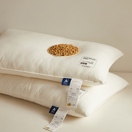 91家纺网 家纺一手货源 找家纺 （总）乐可 2024新款A类全棉黄金大豆枕 枕头枕芯