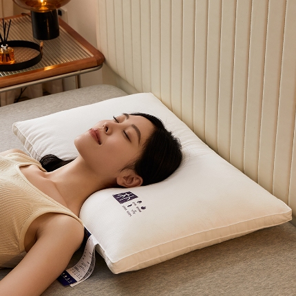 91家纺网 家纺一手货源 找家纺 （总）乐可 2024新款A类全棉朴原枕 枕头枕芯