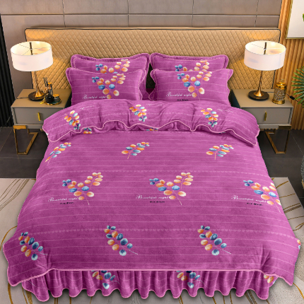 91家纺网 家纺一手货源 找家纺 （总）眠多宝 2024新款8-9斤直播爆款高克重牛奶绒法莱绒水晶绒金貂绒四件套