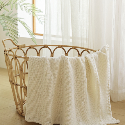 91家纺网 家纺一手货源 找家纺 （总）暖绵绵家纺 2025新款纯色棉儿童毯-思卡蔓