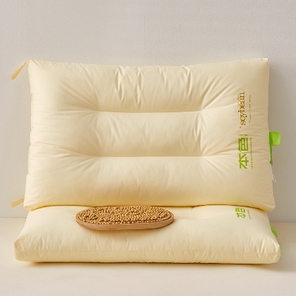 91家纺网 家纺一手货源 找家纺 （总）乐可 2024新款全棉本色大豆枕学生枕成人枕枕头枕芯