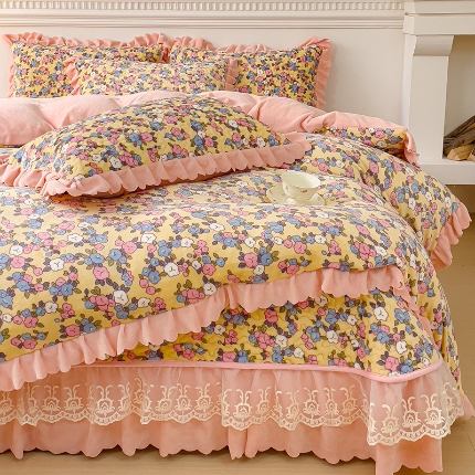 91家纺网 家纺一手货源 找家纺 (总) 铠畅 2025新款加厚牛奶绒床盖四件套