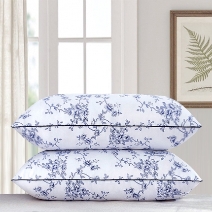 91家纺网 家纺一手货源 找家纺 兴丝露枕芯 印花舒适枕 枕头学生枕 磨毛枕芯 印花枕头 网销赠品 高弹舒适枕