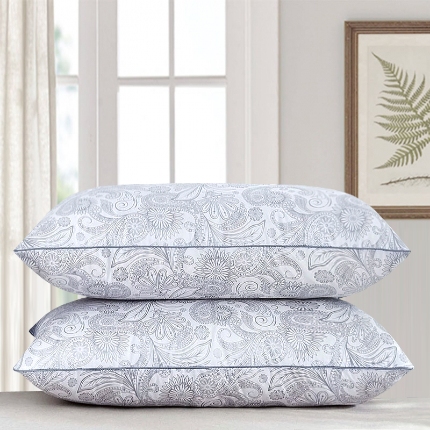 91家纺网 家纺一手货源 找家纺 （总）兴丝露枕芯 亲肤绗缝三线格枕芯 羽丝枕 舒适枕 中高枕 成人枕头 宿舍枕芯