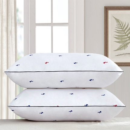 91家纺网 家纺一手货源 找家纺 （总）兴丝露枕芯 亲肤绗缝三线格枕芯 羽丝枕 舒适枕 中高枕 成人枕头 宿舍枕芯