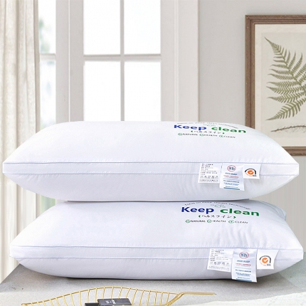 91家纺网 家纺一手货源 找家纺 兴丝露枕芯 磨毛烫画酒店枕 羽丝枕 成人枕头 单人枕