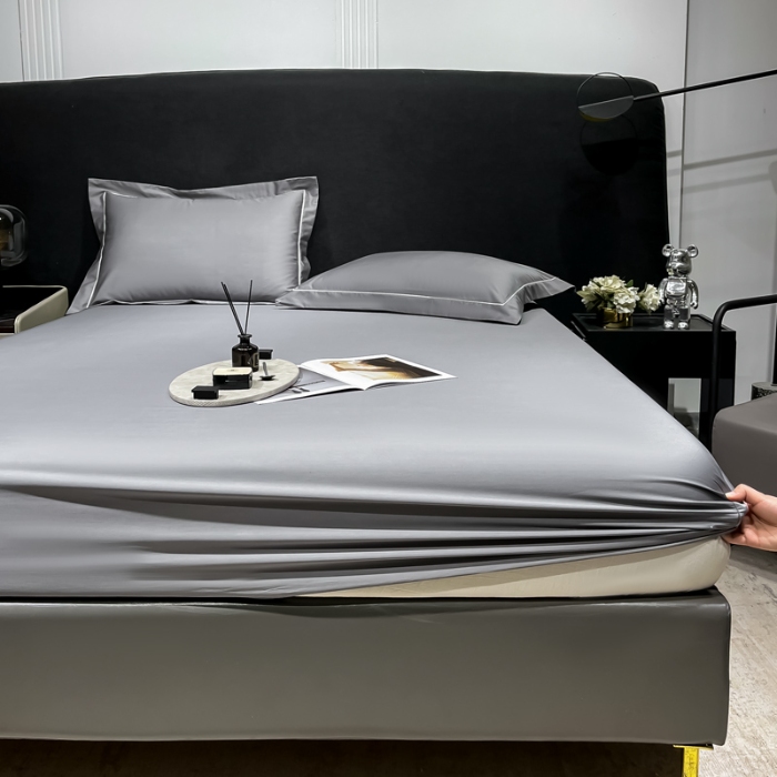 91家纺网 家纺一手货源 找家纺 （总）品乐2025全棉100支长绒棉全棉床笠 笠高35cm