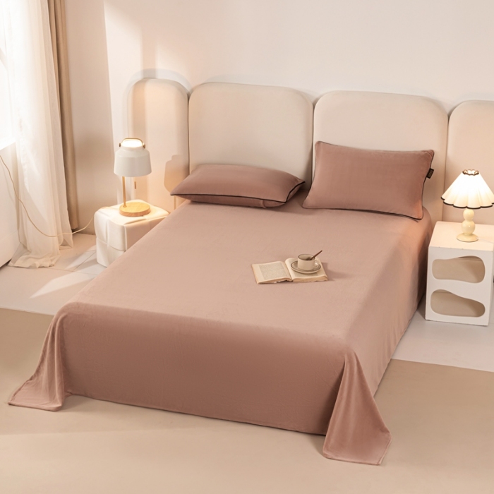 91家纺网 家纺一手货源 找家纺 （总）吾诺家居 2024 浅爱系列 牛奶绒单品 - 牛奶绒床单