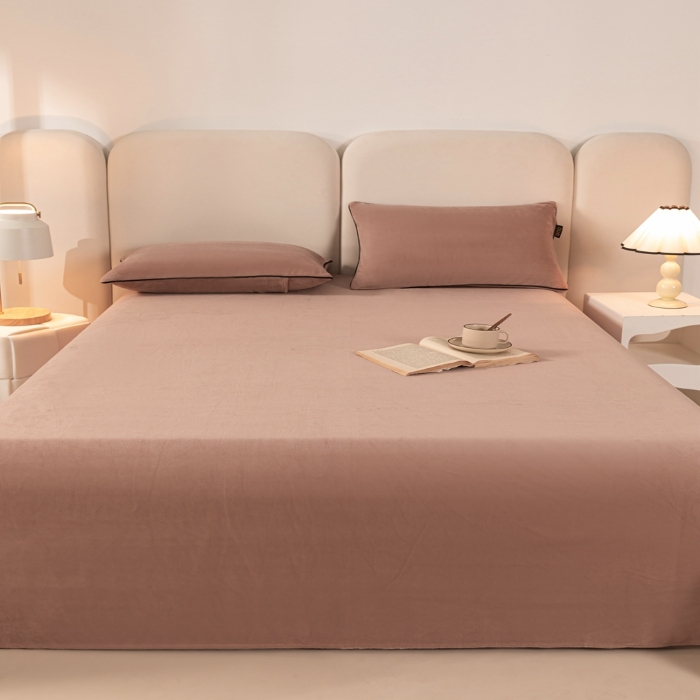 91家纺网 家纺一手货源 找家纺 （总）吾诺家居 2024 浅爱系列 牛奶绒单品 - 牛奶绒床单