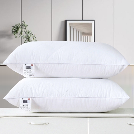 91家纺网 家纺一手货源 找家纺 兴丝露枕芯 全棉绗绣枕 A类全棉羽丝绒枕 枕头 高枕 中枕 低枕 全棉枕芯