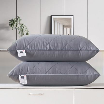 91家纺网 家纺一手货源 找家纺 兴丝露枕芯 全棉绗绣枕 A类全棉羽丝绒枕 枕头 高枕 中枕 低枕 全棉枕芯