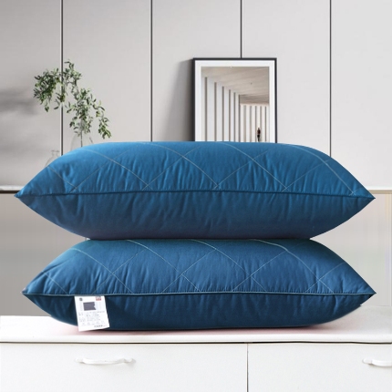 91家纺网 家纺一手货源 找家纺 兴丝露枕芯 全棉绗绣枕 A类全棉羽丝绒枕 枕头 高枕 中枕 低枕 全棉枕芯