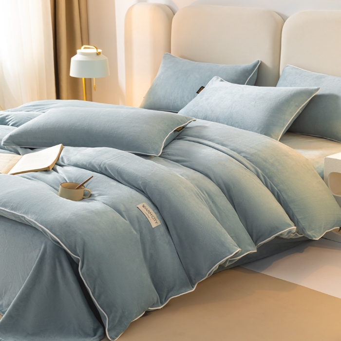 91家纺网 家纺一手货源 找家纺 （总）吾诺家居 2024 可拆洗牛奶绒冬被被子被芯 二合一被芯