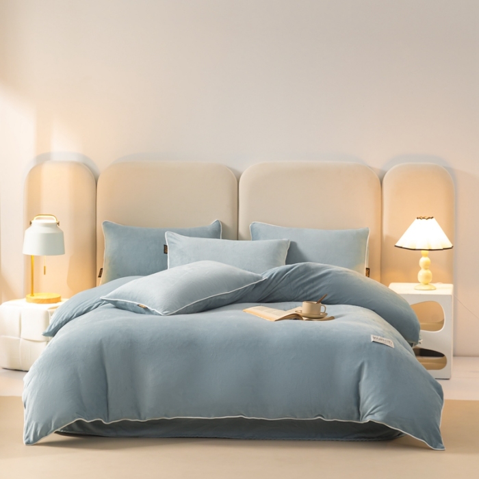 91家纺网 家纺一手货源 找家纺 （总）吾诺家居 2024 可拆洗牛奶绒冬被被子被芯 二合一被芯