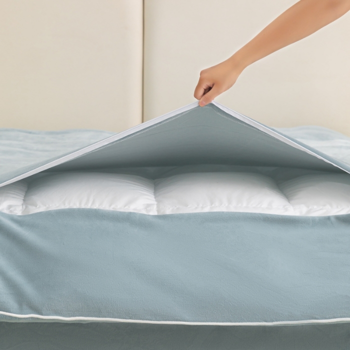 91家纺网 家纺一手货源 找家纺 （总）吾诺家居 2024 可拆洗牛奶绒冬被被子被芯 二合一被芯