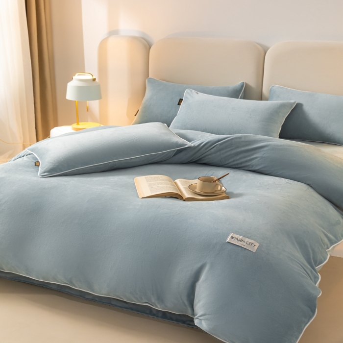 91家纺网 家纺一手货源 找家纺 （总）吾诺家居 2024 可拆洗牛奶绒冬被被子被芯 二合一被芯