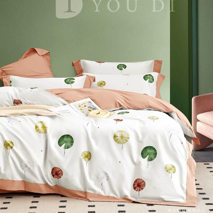 91家纺网 家纺一手货源 找家纺 （总1）未来家居 2024新款UD活性印染铂金贡缎四件套