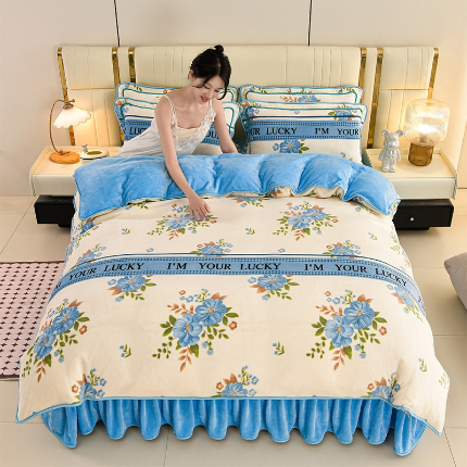 91家纺网 家纺一手货源 找家纺 （总2）绒耀 2025新款高克重8.5斤小包边牛奶绒四件套保暖四件套直播爆款电商爆款