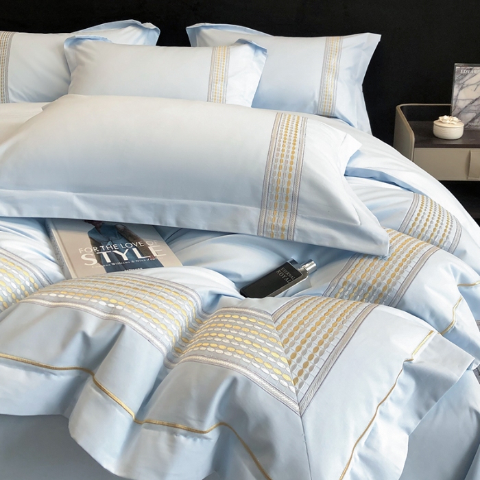 91家纺网 家纺一手货源 找家纺 超细旦超柔长绒棉磨毛刺绣四件套秋冬加厚100%纯棉全棉床品 祖玛蓝-极光加厚磨毛版-超细旦长绒棉