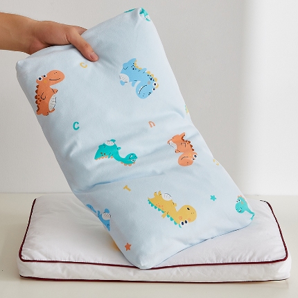 91家纺网 家纺一手货源 找家纺 （总）乐可 2024新款A类全棉儿童枕学生枕内外套可拆洗 枕头枕芯