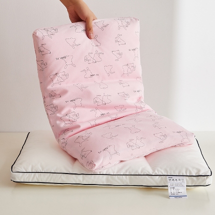 91家纺网 家纺一手货源 找家纺 （总）乐可 2024新款A类全棉儿童枕学生枕内外套可拆洗 枕头枕芯