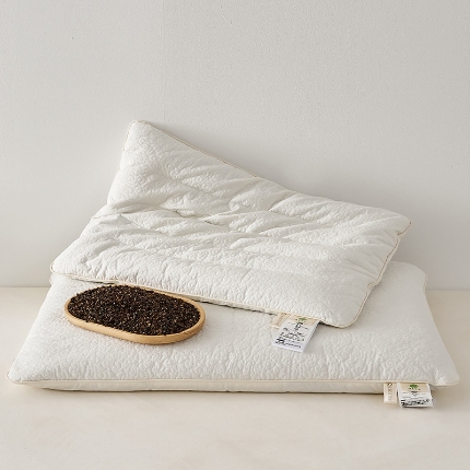 91家纺网 家纺一手货源 找家纺 （总）乐可 2024新款A类全棉植萃草本单边护颈枕儿童枕学生枕成人枕 枕头枕芯