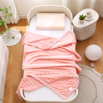 91家纺网 家纺一手货源 找家纺 （总）2024新款双层正反一样小泡泡牛奶绒毛毯多功能盖毯泡泡绒毯子法兰绒毯