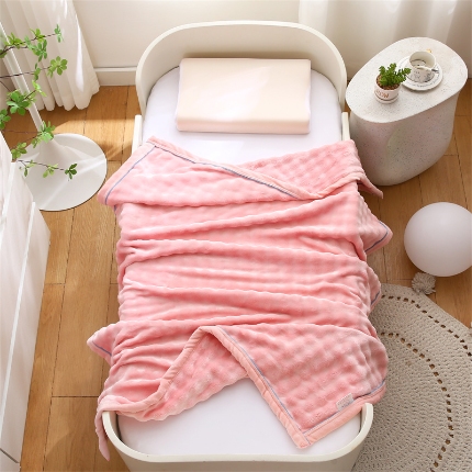 91家纺网 家纺一手货源 找家纺 （总）2024新款双层正反一样小泡泡牛奶绒毛毯多功能盖毯泡泡绒毯子法兰绒毯