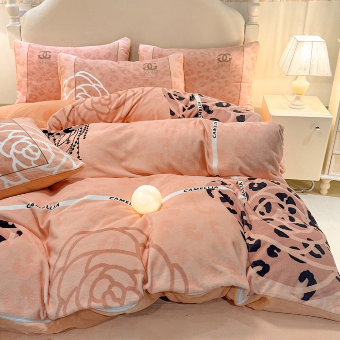 91家纺网 家纺一手货源 找家纺 （总）控价 2025年 A类全消光牛奶绒四件套-漫步温莎