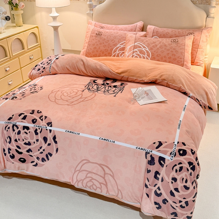 91家纺网 家纺一手货源 找家纺 （总）控价 2025年 A类全消光牛奶绒四件套-漫步温莎