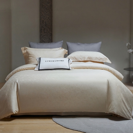 91家纺网 家纺一手货源 找家纺 （总）舒慕 2025新款高端100支长绒棉全棉提花轻奢四件套