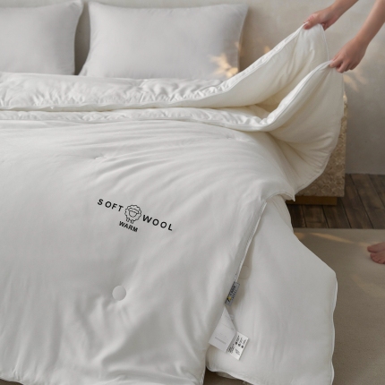 91家纺网 家纺一手货源 找家纺 （总）新款雅棉陶瓷磨毛羊毛被秋冬羊绒蛋白被芯二合一拉链子母被双胎被子