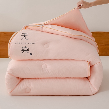 91家纺网 家纺一手货源 找家纺 （总）仁凯家纺 2024新款无染华夫格大豆子母被 拉链二合一 子母被春秋被加厚冬被 双胎被