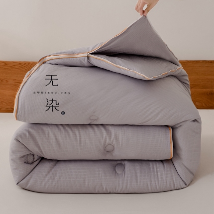 91家纺网 家纺一手货源 找家纺 （总）仁凯家纺 2024新款无染华夫格大豆子母被 拉链二合一 子母被春秋被加厚冬被 双胎被