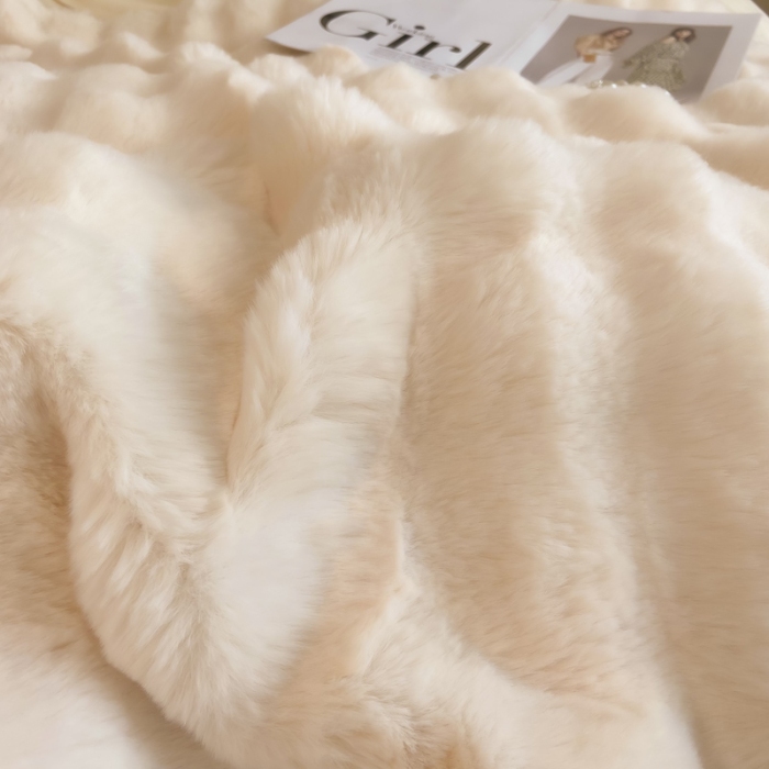 91家纺网 家纺一手货源 找家纺 （总）品乐家纺 2025新款A类泡泡兔绒牛奶绒四件套