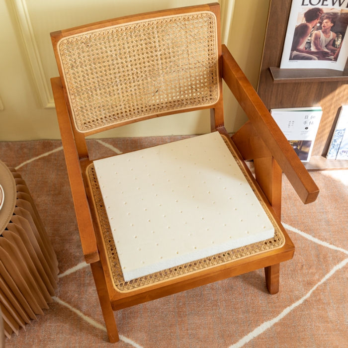 91家纺网 家纺一手货源 找家纺 2025天然乳胶坐垫亚麻坐垫天鹅绒乳胶座垫学生椅垫内外套