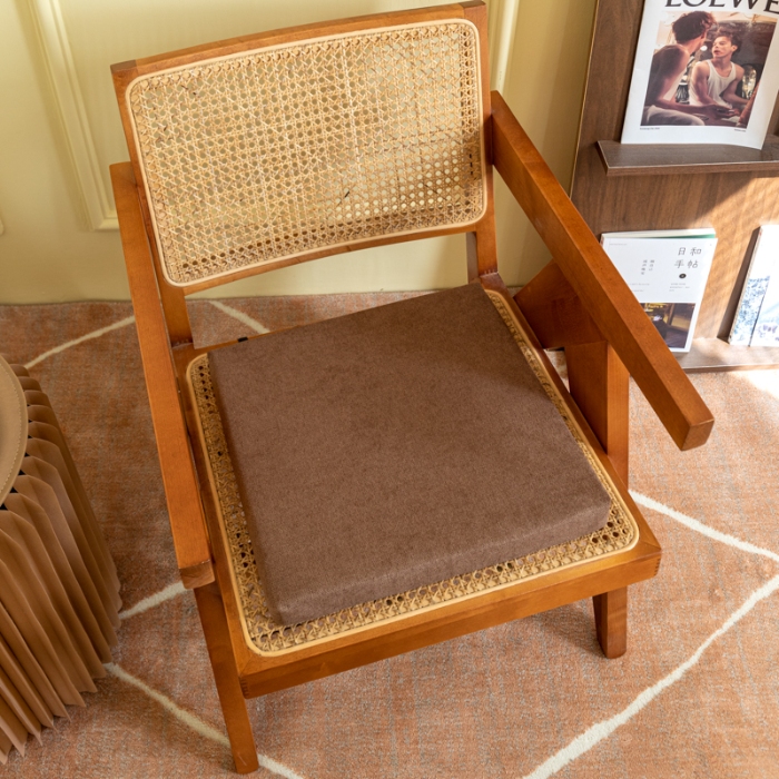 91家纺网 家纺一手货源 找家纺 2025天然乳胶坐垫亚麻坐垫天鹅绒乳胶座垫学生椅垫内外套