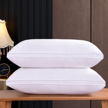 兴丝露枕芯 酒店枕 磨毛舒适枕 羽丝枕 单边枕 立体双边枕头 成人枕 学生枕