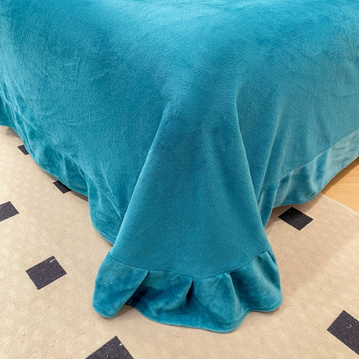 91家纺网 家纺一手货源 找家纺 2025大版花卉牛奶绒四件套小香风高克重加厚兔毛绒240g牛奶绒工艺款刺绣花四件套婴儿宝宝兔兔绒法莱金貂绒刺绣花四件套  盛世牡丹-宾利蓝  