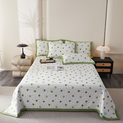 91家纺网 家纺一手货源 找家纺 莎果家纺 2025秋冬一面天丝一面绒高温砂洗床盖三件套 甜味日记