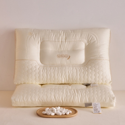 91家纺网 家纺一手货源 找家纺 （总）乐可 2024新款金丝豆护颈枕枕头枕芯