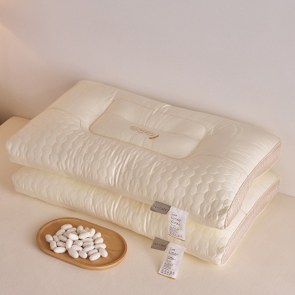 91家纺网 家纺一手货源 找家纺 （总）乐可 2024新款金丝豆护颈枕枕头枕芯