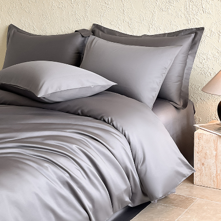 91家纺网 家纺一手货源 找家纺 Mr.pig猪先生水洗棉 2024新品A类100全棉高支高密贡缎新疆长绒棉四件套纯棉床单被套学生宿舍三件套枕套床笠床上用品 白桃茶粉+奶昔白