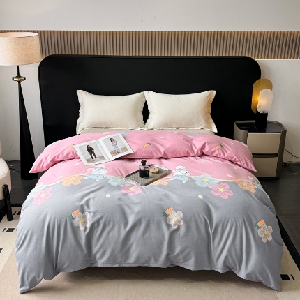 91家纺网 家纺一手货源 找家纺 （总）凌鼎 2025新款喷气加厚磨毛单被套