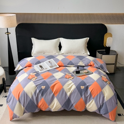 91家纺网 家纺一手货源 找家纺 （总）凌鼎 2025新款喷气加厚磨毛单被套