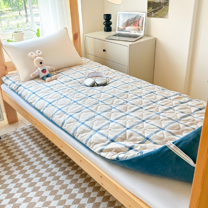 91家纺网 家纺一手货源 找家纺 （总）魅图家纺 2025新款秋冬两用可拆洗棉花学生床垫